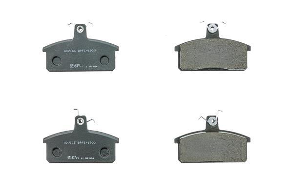 Jeu de 4 plaquettes de frein AISIN ref. BPFI-1900